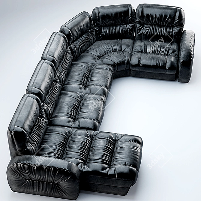 Luxury Sofa Set 3D model image 2