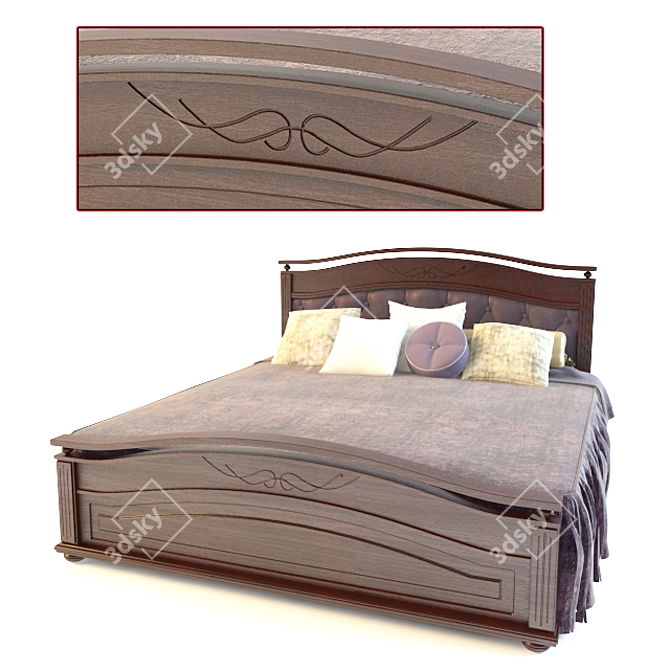 Comfy Dream Bed 3D model image 1