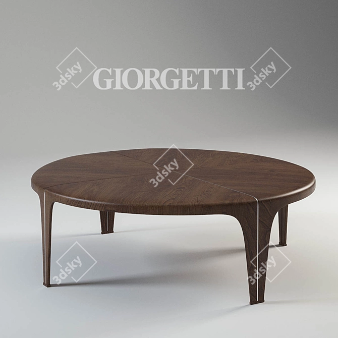 Giorgetti Round: Distinctive Design, Timeless Elegance 3D model image 1