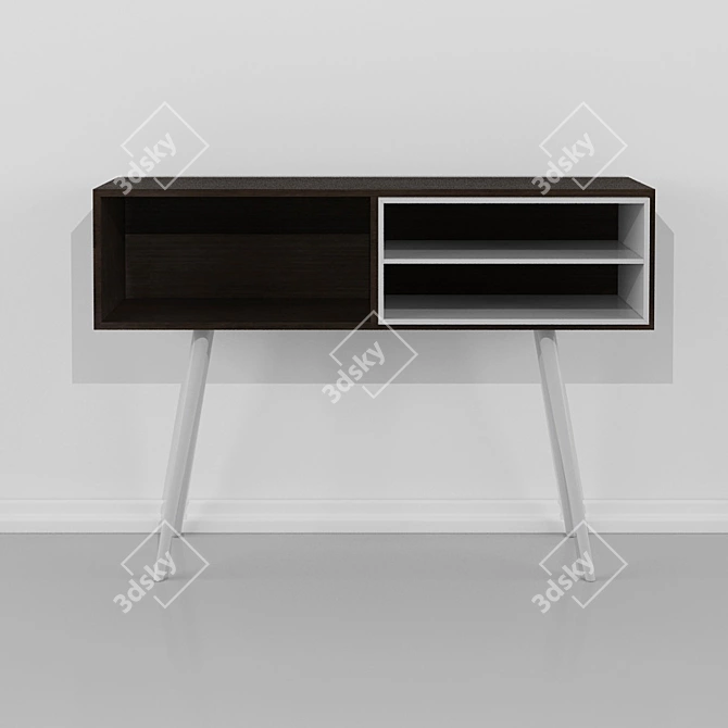 Sleek Olivia Console Table 3D model image 1