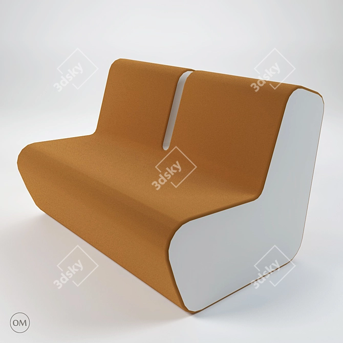 Modern M2 Sofas and Armchair Set 3D model image 2