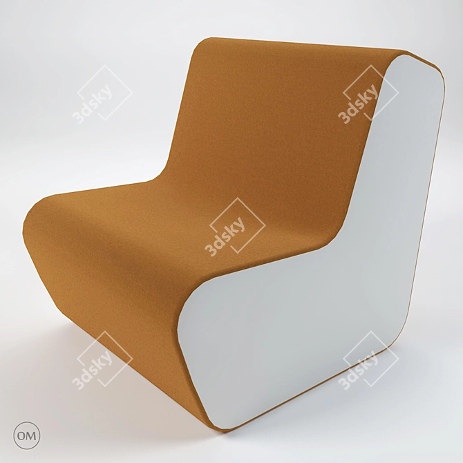 Modern M2 Sofas and Armchair Set 3D model image 3