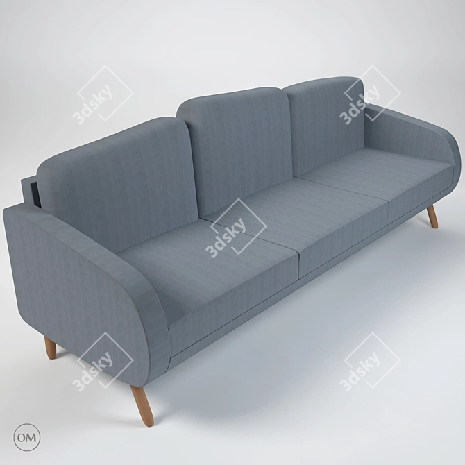 Sofa's Deluxe Comfort  Stylish and Ergonomic 3D model image 1