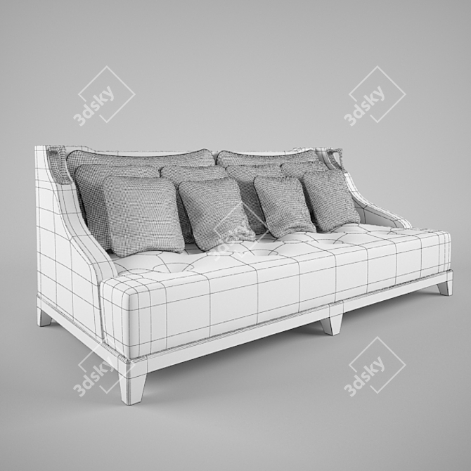 Elegant Albert Basso Sofa 3D model image 3