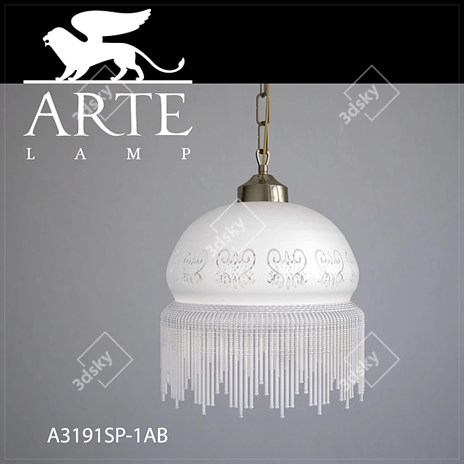 ARTE LAMP A3191SP-1AB - Stylish Pendant Light 3D model image 1