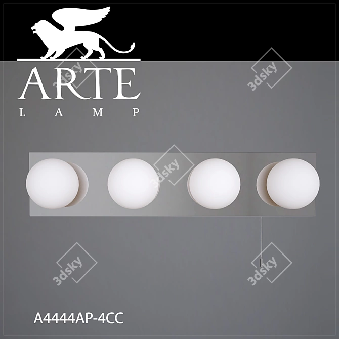 Elegant IP44 Sconce Arte Lamp 3D model image 1