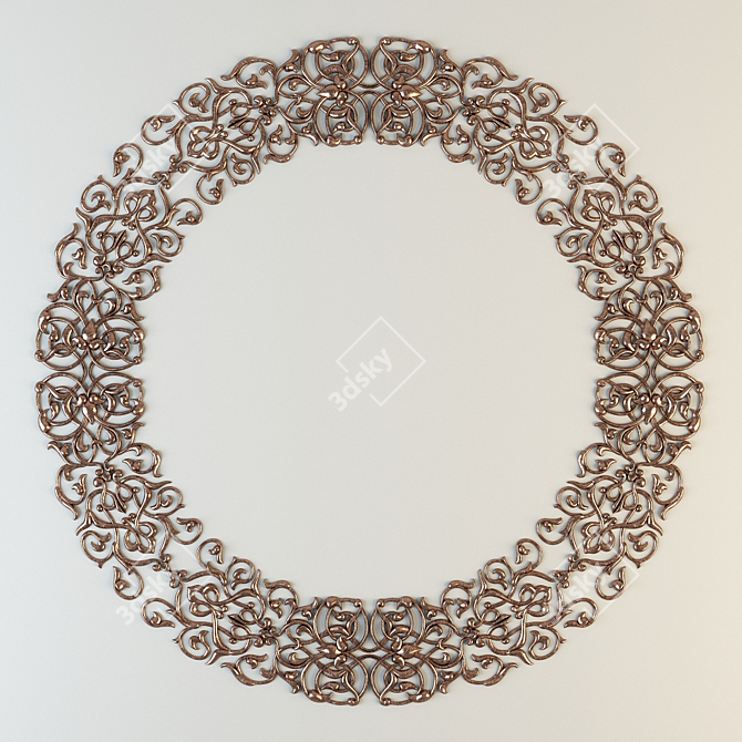 Elegant Arabic Ornament 3D model image 2