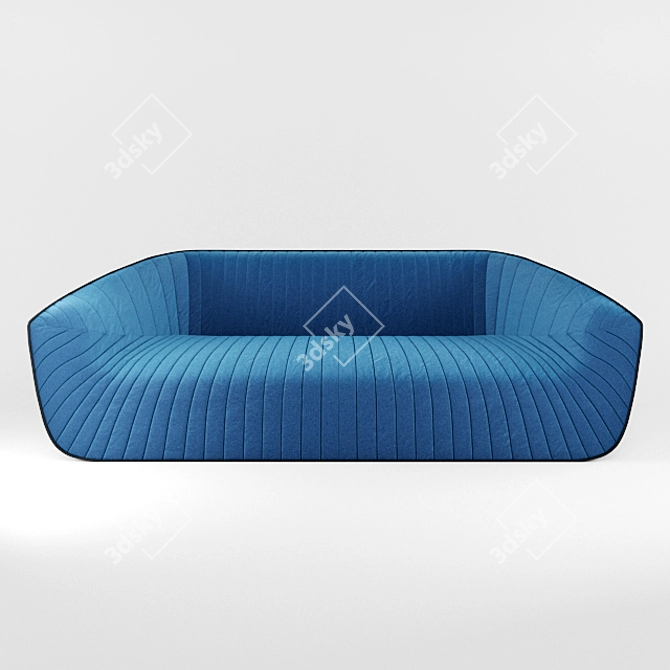 "Elegant Nautil Sofa by Roche Bobois 3D model image 1