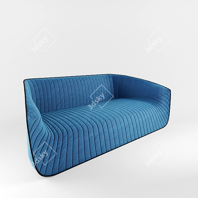 "Elegant Nautil Sofa by Roche Bobois 3D model image 2
