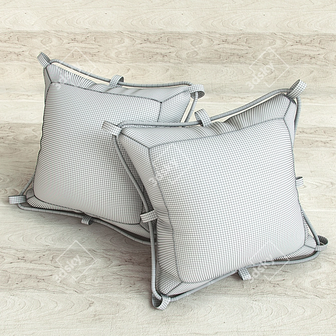 Marine Vibes: Stylish Pillows 3D model image 2