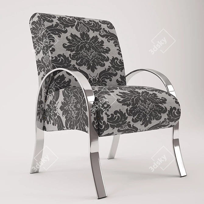 Sleek and Comfortable Nero Chair 3D model image 1