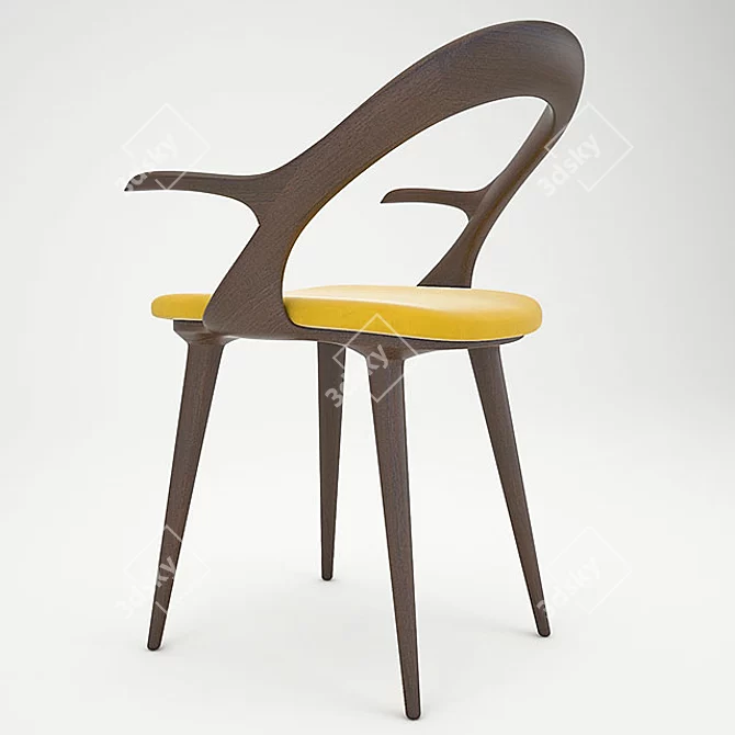 Porada Ester Armchair: Timeless Elegance 3D model image 2