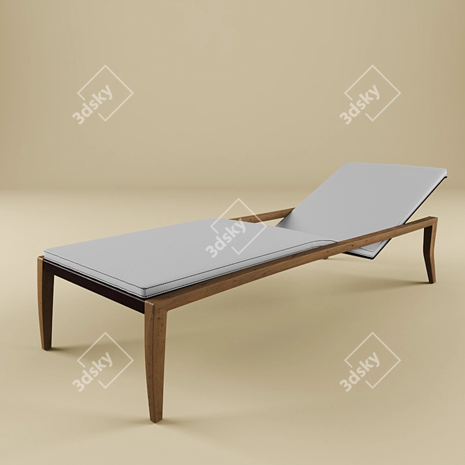 Luxury Relaxation: Deckchair ZIDIZ 3D model image 1