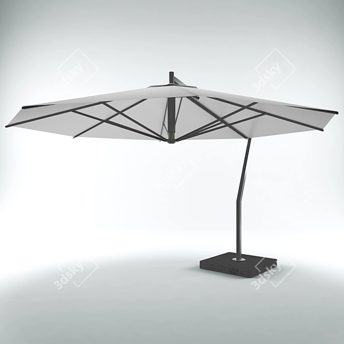 Shax Portable Umbrella for All-Weather Protection 3D model image 1