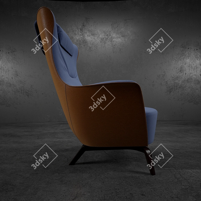 Elegant Factory Poltrona Frau, Mamy Blue 3D model image 2