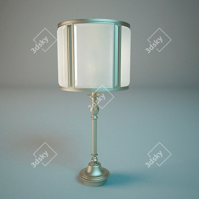 Elegant Alison Table Lamp 3D model image 2