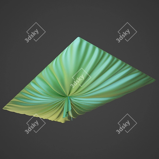 Eastern Style Ceiling Drapery 3D model image 1