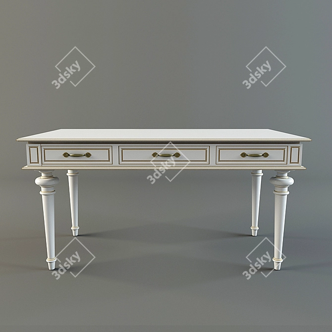 Sleek Clarke Desk: Modern Elegance 3D model image 1