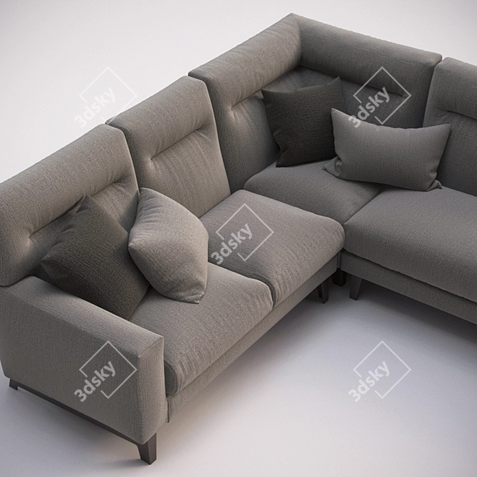 CTS Salotti Haven: Comfortable and Stylish Sofa 3D model image 2
