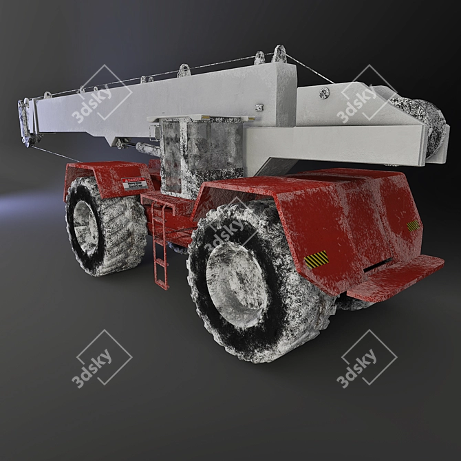 Heavy Duty Crane: Powerful and Versatile 3D model image 1