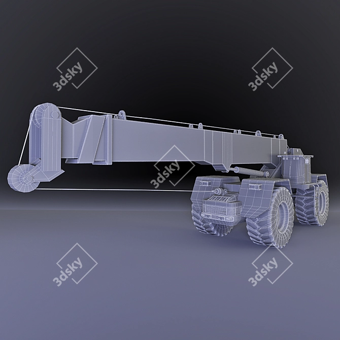 Heavy Duty Crane: Powerful and Versatile 3D model image 3