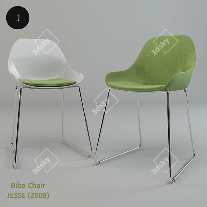 Modern Biba Chair: Enrico Franzolini Design 3D model image 1