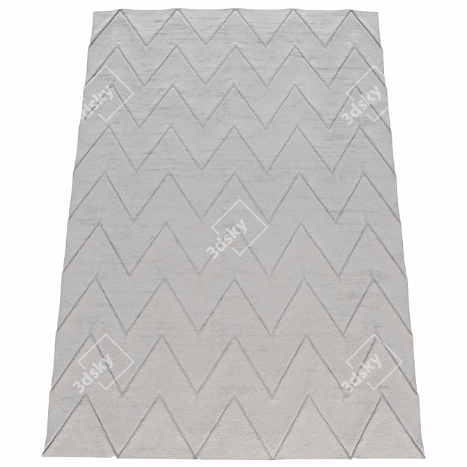 Zigzag Bliss Carpet 3D model image 1