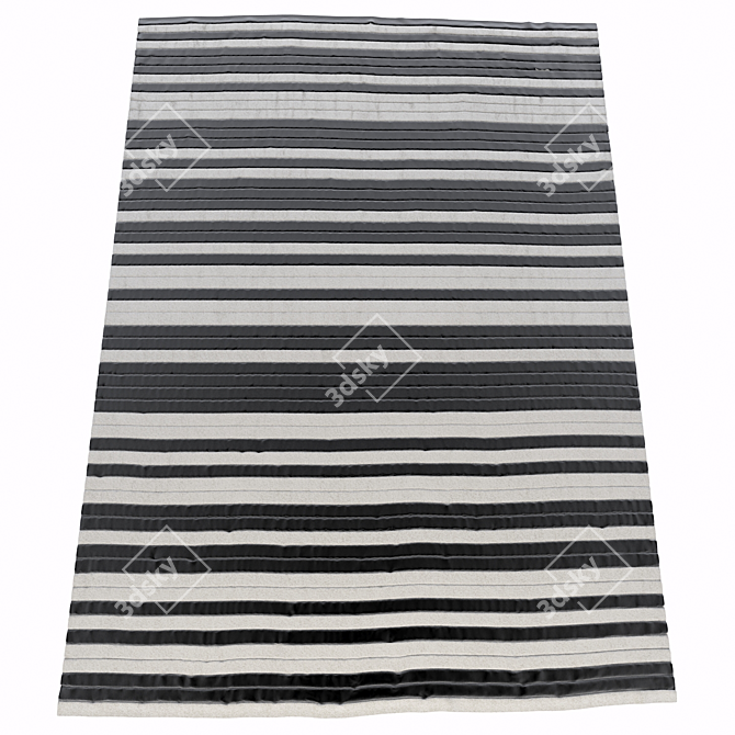 Designer's Delight: Barcode Carpet 3D model image 1