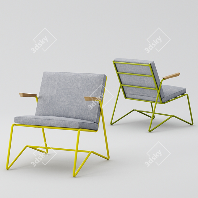 Comfy Lounge Armchair 3D model image 1