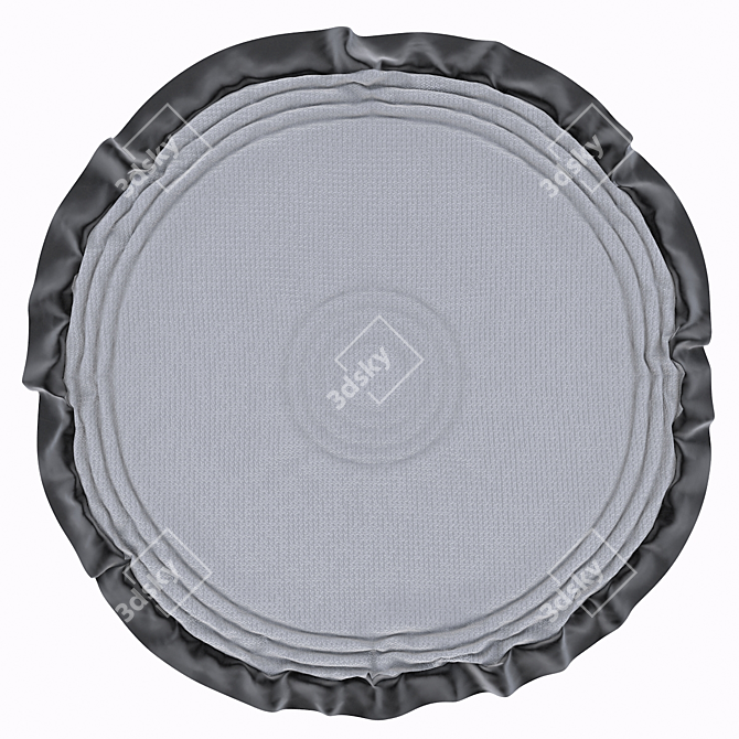 Cozy Circle Rug 3D model image 1