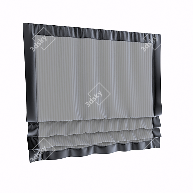 Elegant Roman Blind 3D model image 1