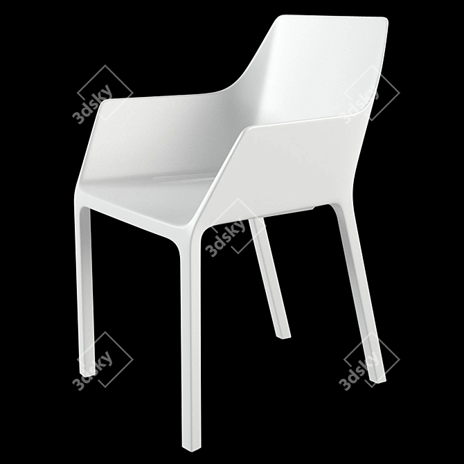 Sleek MEM Kristalia Chair: Pillet's Masterpiece 3D model image 1