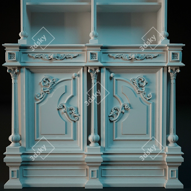 Classic Wardrobe Rack 3D model image 2