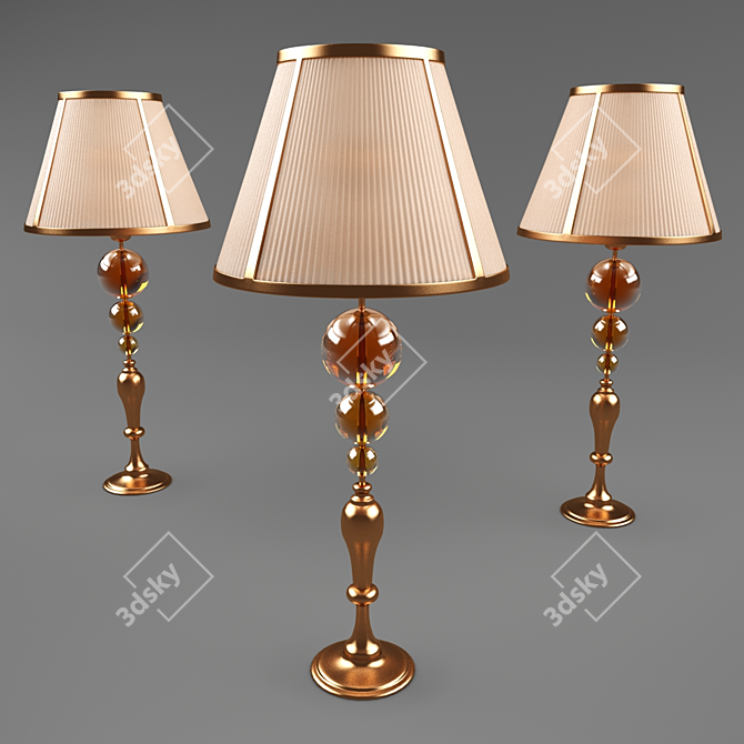 Elegant Desk Lamp 3D model image 2