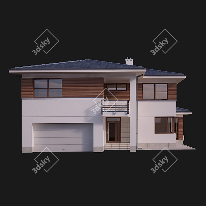 Luxury Villa Model - Exquisite 3D Design 3D model image 2