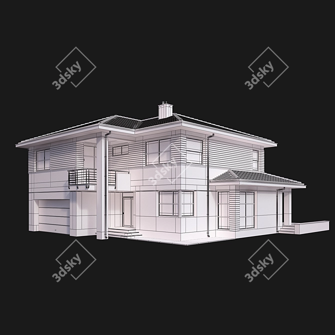 Luxury Villa Model - Exquisite 3D Design 3D model image 3