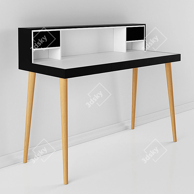 Modern Writing Desk with Premium Sound 3D model image 2