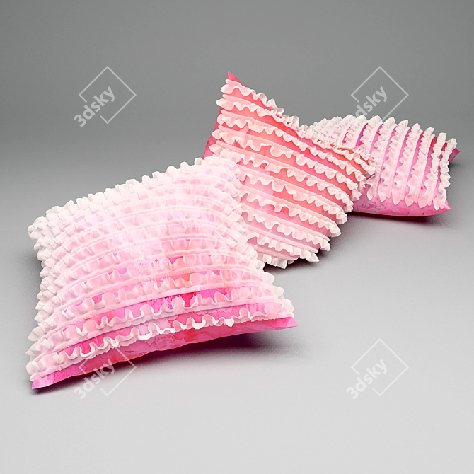 Comfort Cloud Cushions 3D model image 1