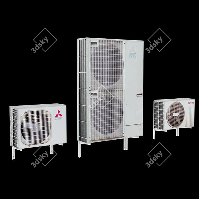 Ultimate Outdoor AC Units+ 3D model image 1