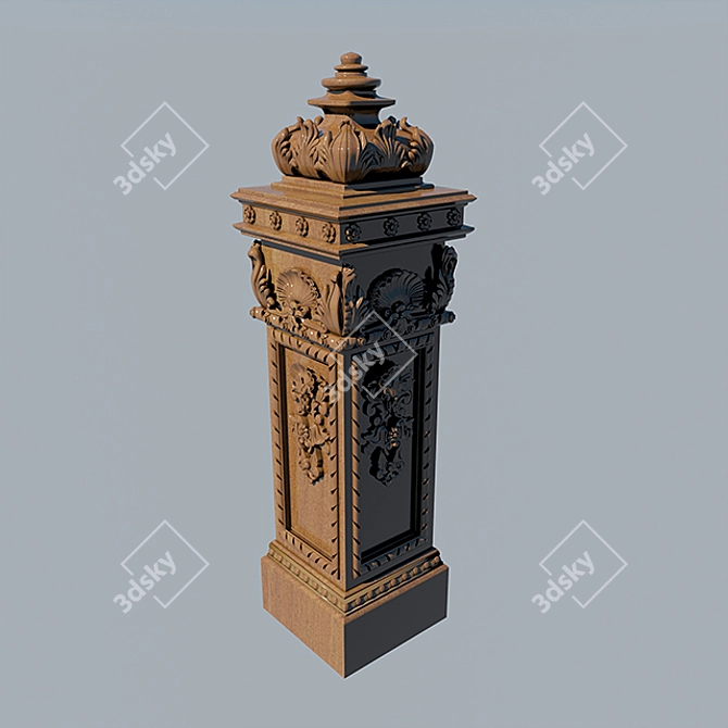 Elegant Column Classic Model 3D model image 2