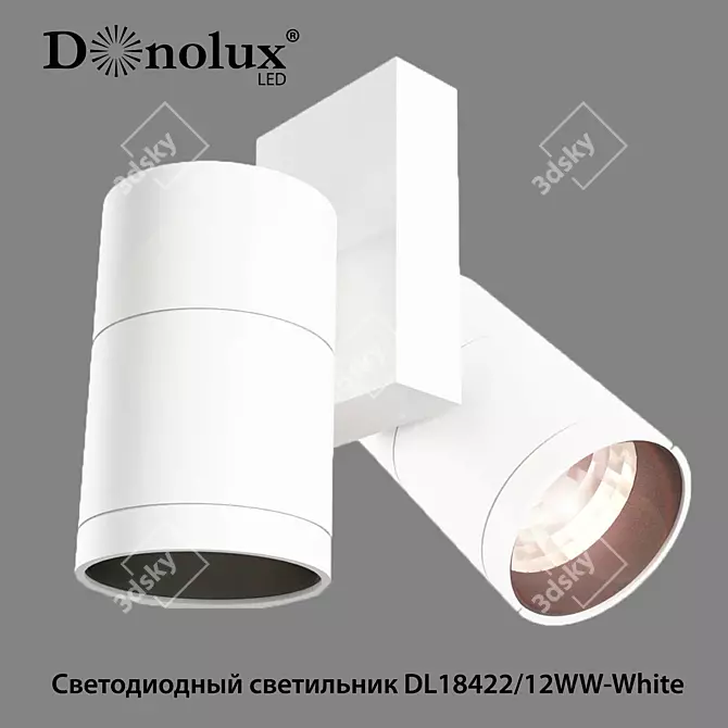 Dimmable LED Lamp DL18422 - 12WW-White 3D model image 1