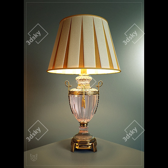 Elegant Ceramic Table Lamp 3D model image 1