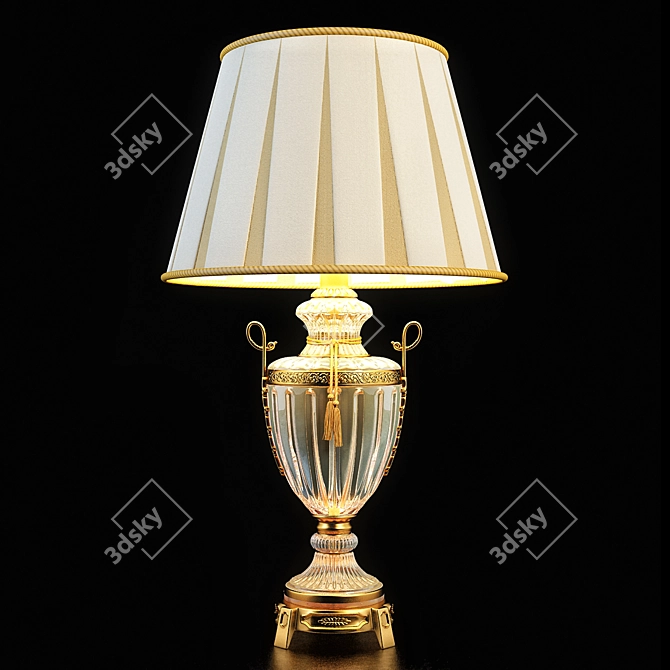 Elegant Ceramic Table Lamp 3D model image 2