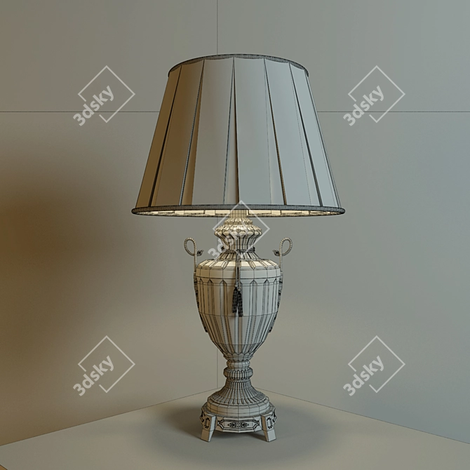 Elegant Ceramic Table Lamp 3D model image 4