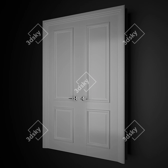 Timeless Elegance Door 3D model image 1