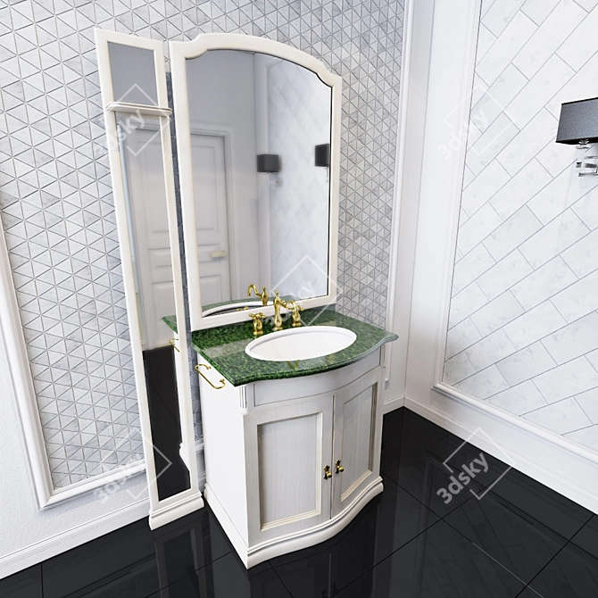 Sleek Basin 3D model image 3