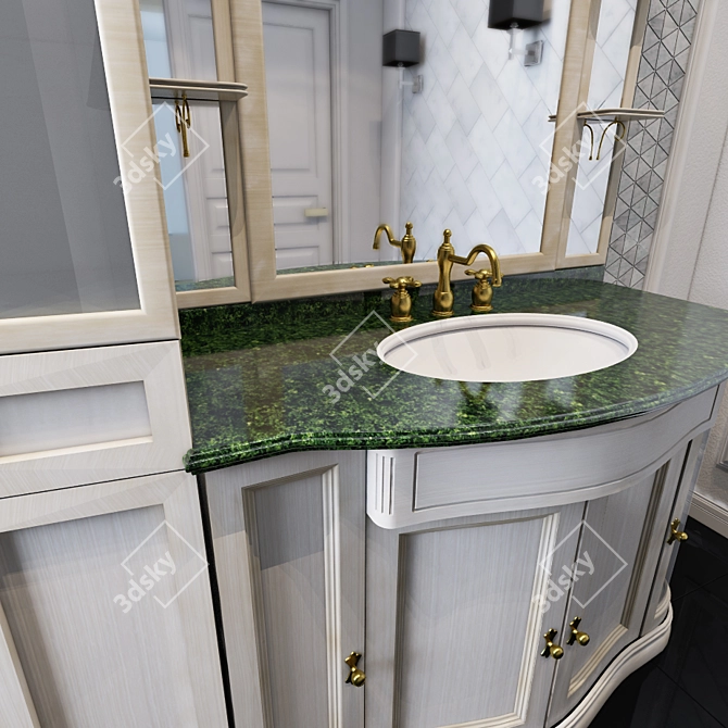 Title: Sleek Basin 3D model image 2