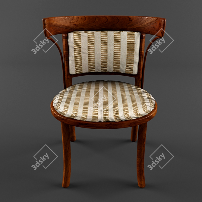 Cherry Noir Upholstered Chair 3D model image 1