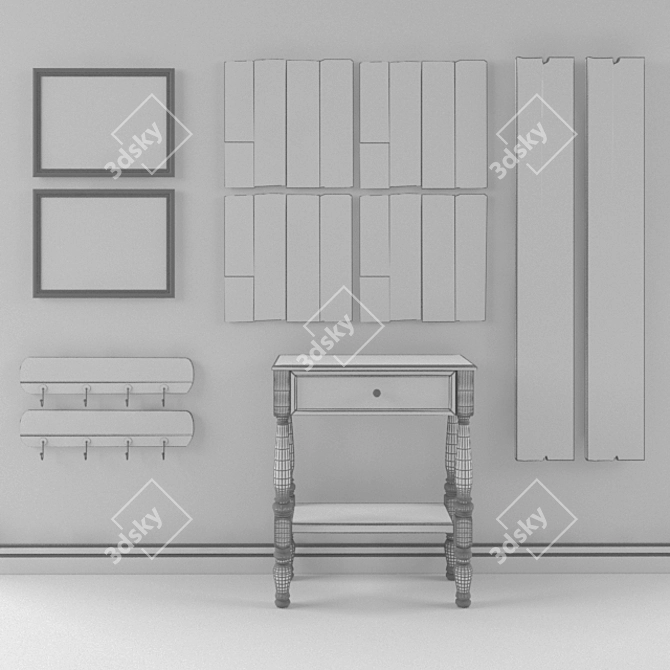 Multi-Purpose Table with Storage 3D model image 2