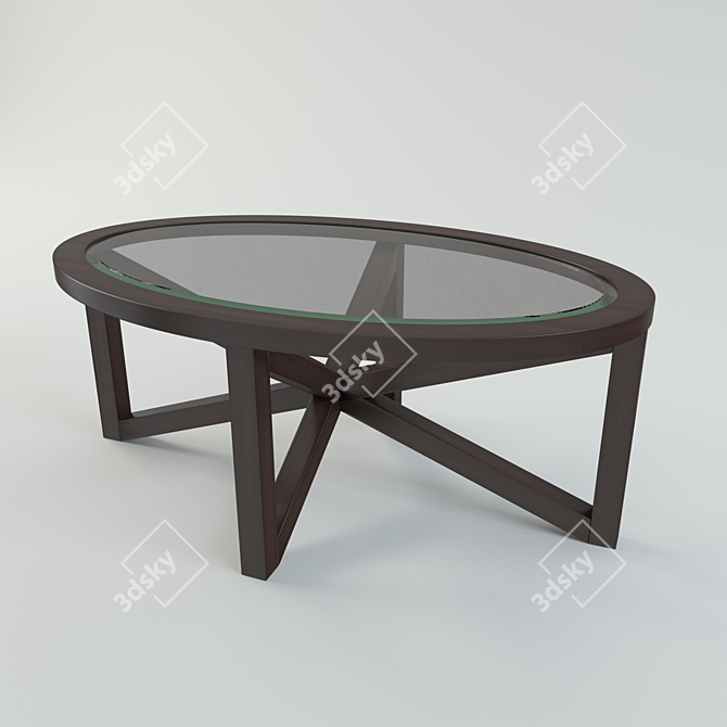 Ashley Modern Coffee Table 3D model image 2